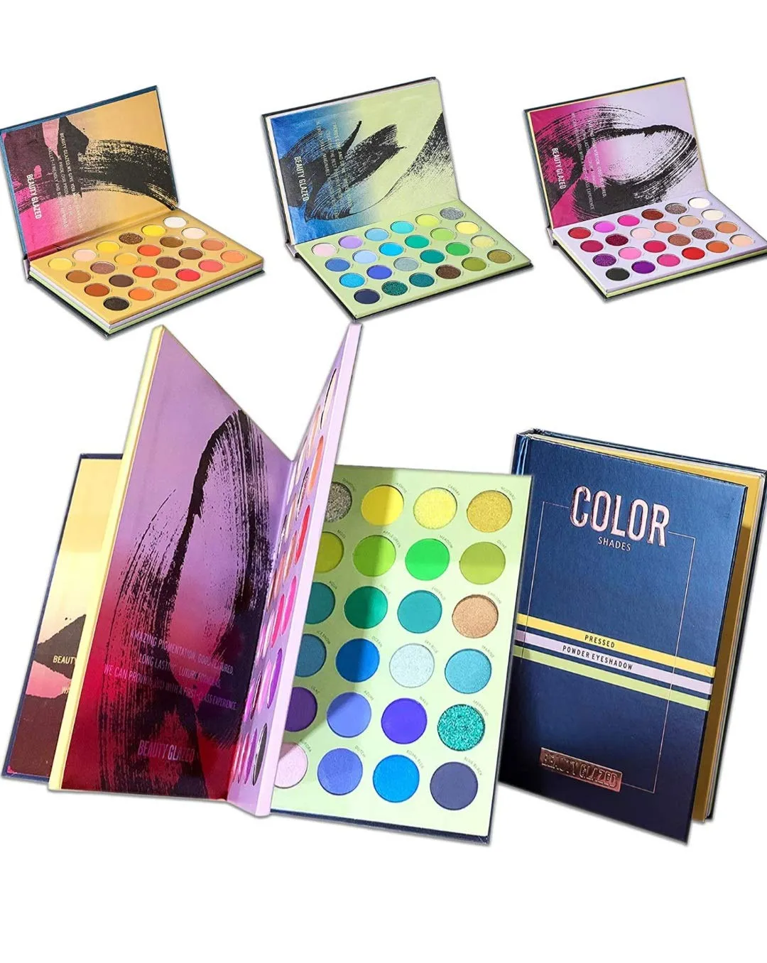 Beauty Glazed 72 Colors Eyeshadow Shade Book