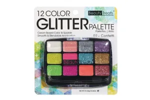 Beauty Treats 12 Color Glitter Palette