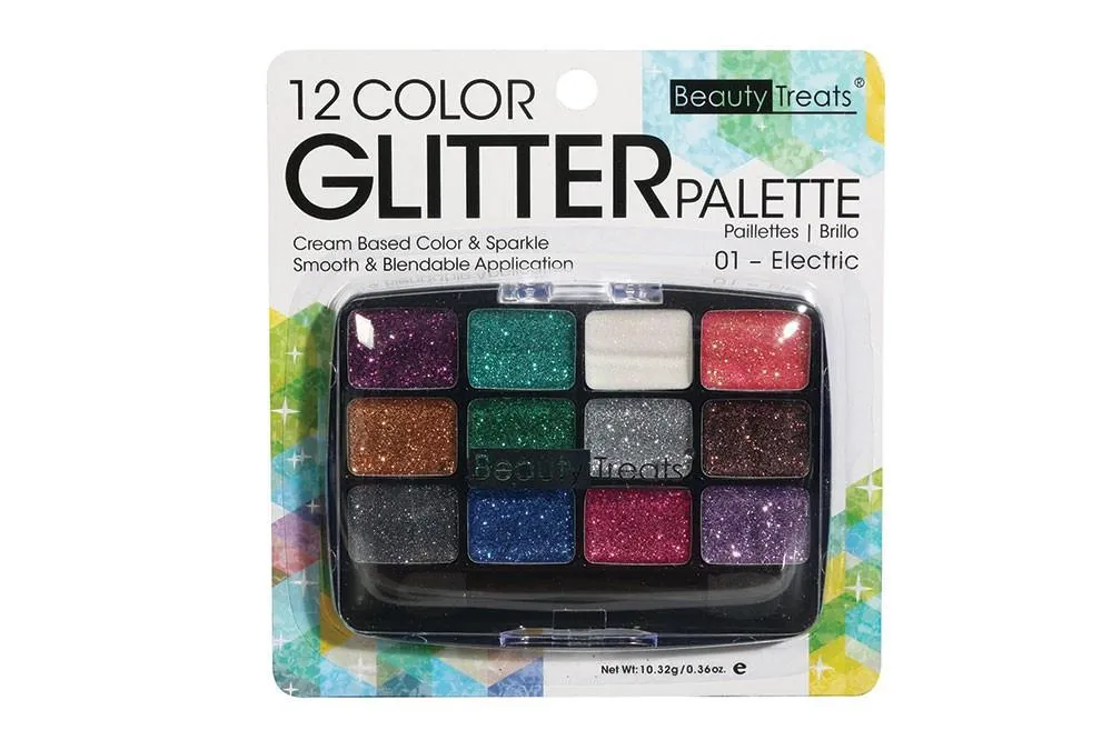 Beauty Treats 12 Color Glitter Palette