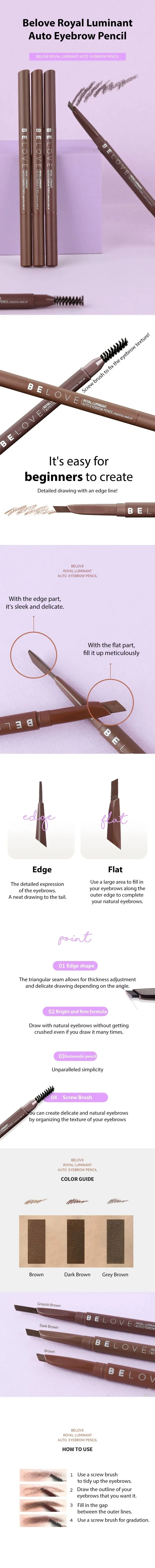 Belove Royal Luminant Auto Eyebrow Pencil