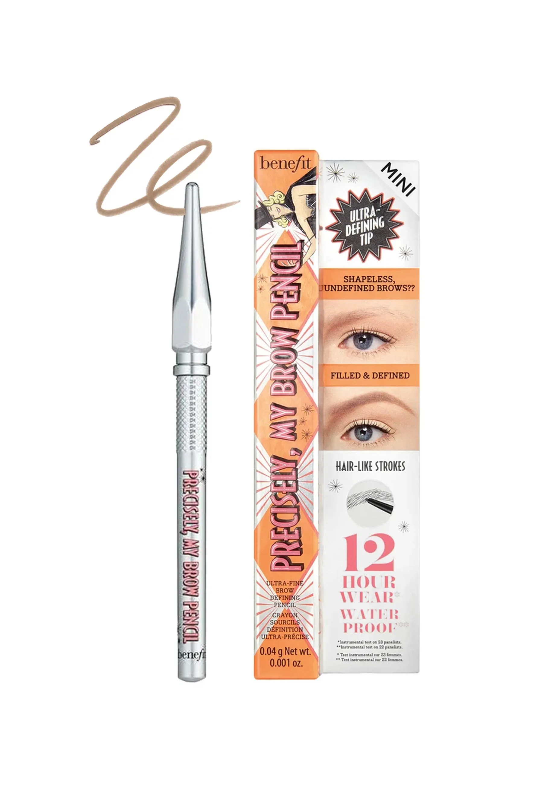 BENEFIT Precisely My Brow Pencil 2.5 Neutral Blonde Mini .04g
