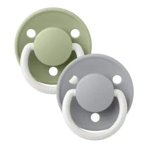 Bibs - De Lux glow in the dark, 2 pk pacifiers,