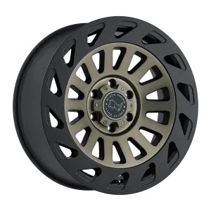 Black Rhino Madness 18X9 5X127 -12 mm Dark Tint Machine Face W/ Matte Black Lip