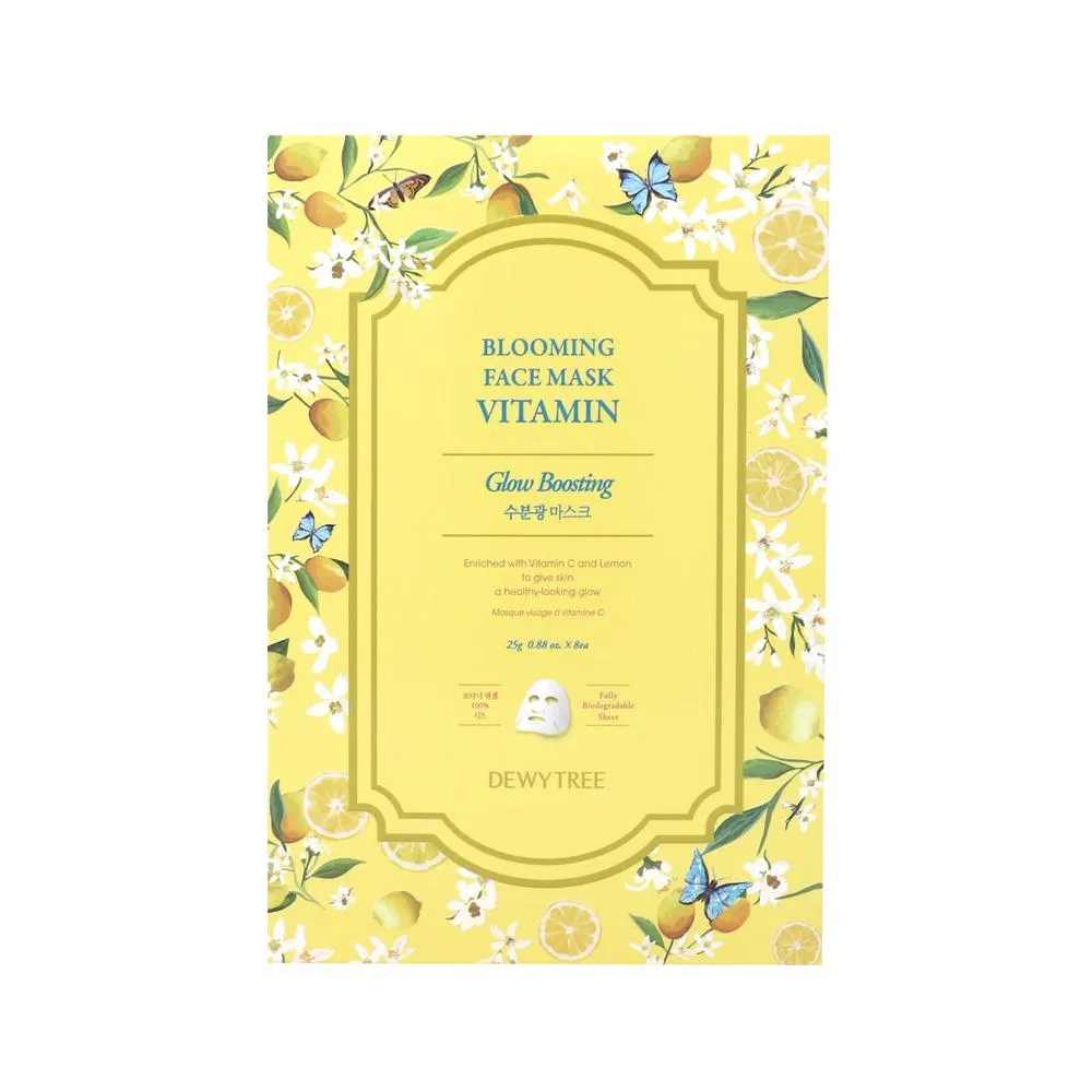 Blooming Face Vitamin Mask - 1 Box of 8 Sheets