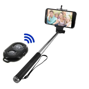Bluetooth-Compatible Selfie Stick with Battery Remote Control Shutter