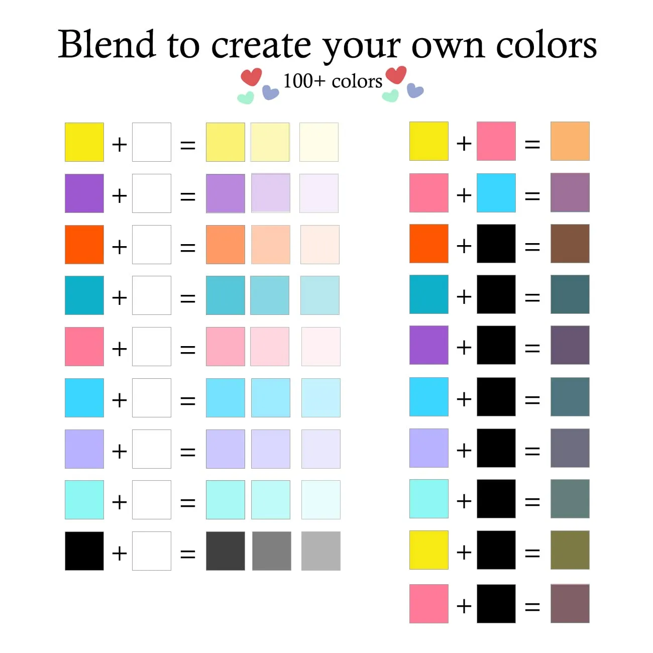 Bowitzki Water Activated Eyeliner Palette 10 colors Graphic Eye liner Split Liner Kit-10 colors (A)
