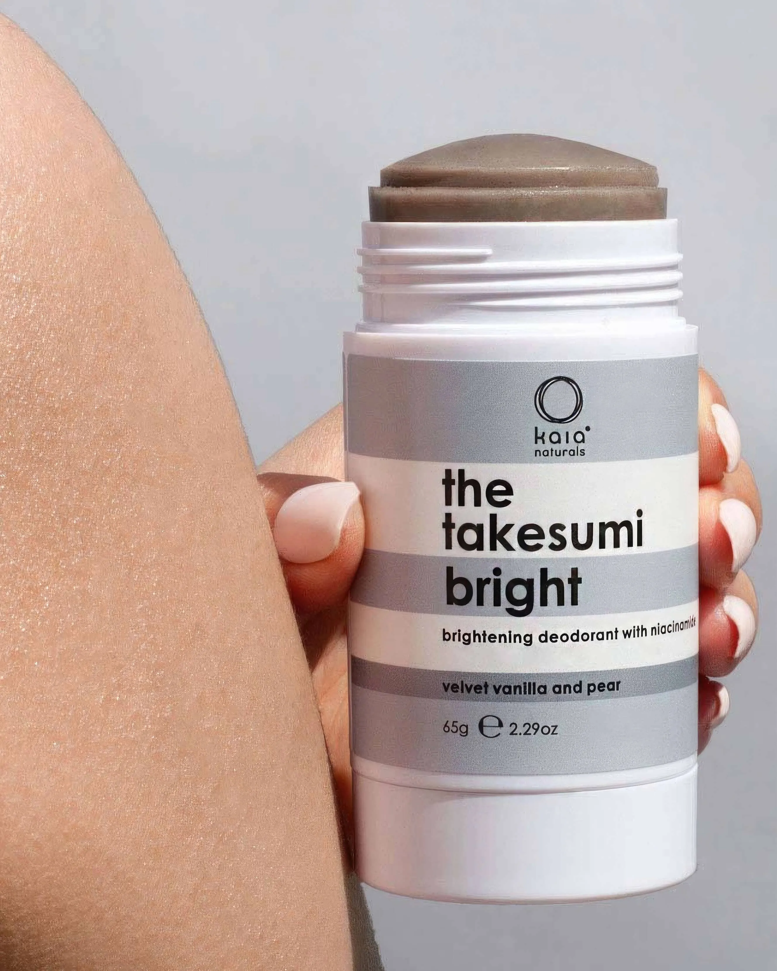 Brightening Deodorant   Body Balm with Niacinamide Velvet Vanilla and Pear