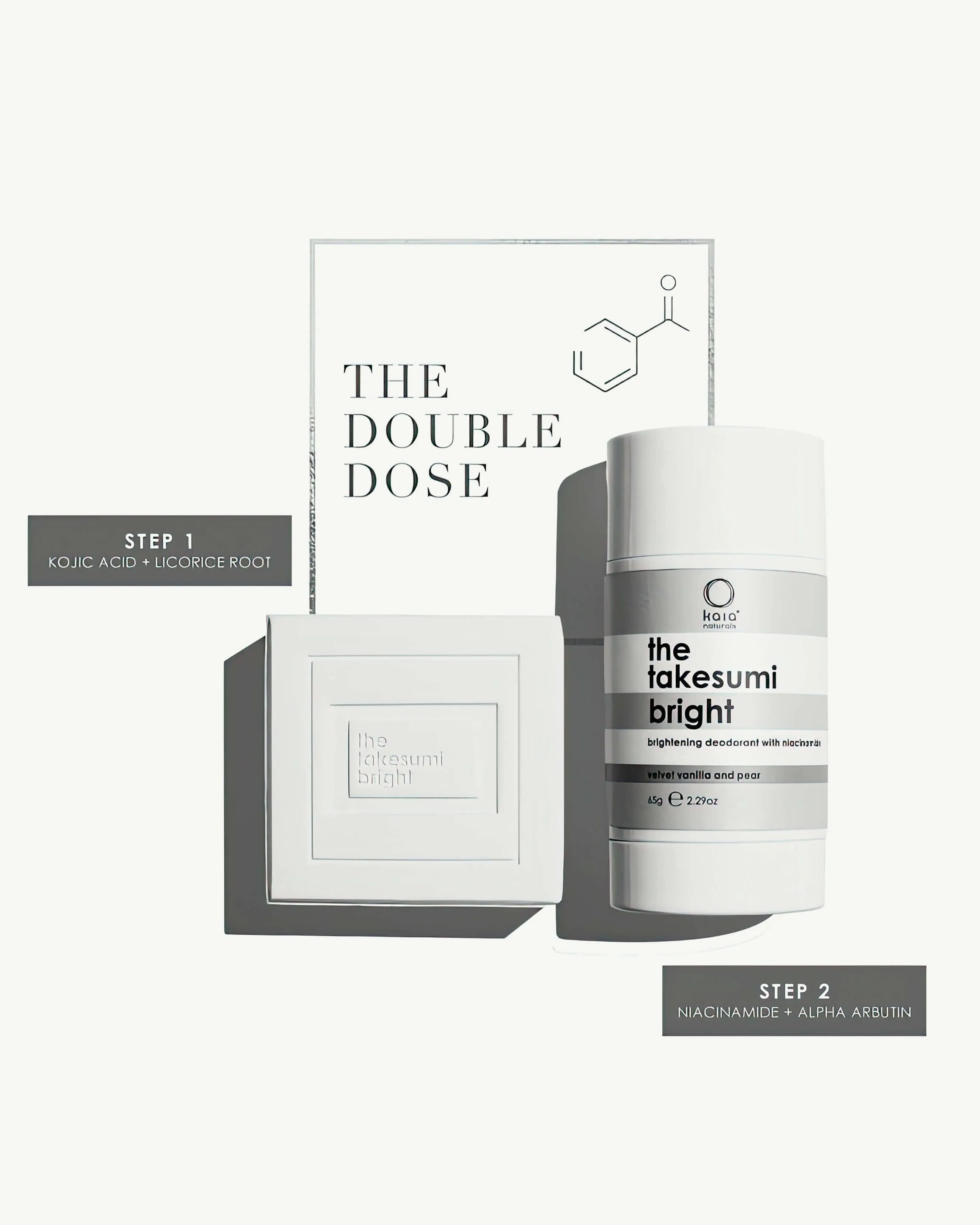 Brightening Deodorant   Body Balm with Niacinamide Velvet Vanilla and Pear