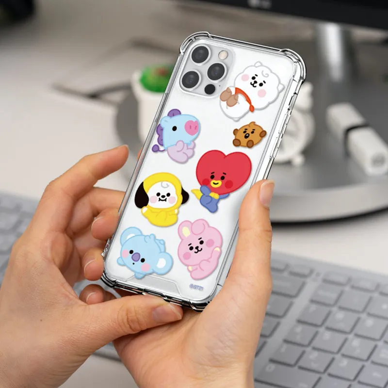 BT21 Clear Air Cushion Reinforced Case Cover