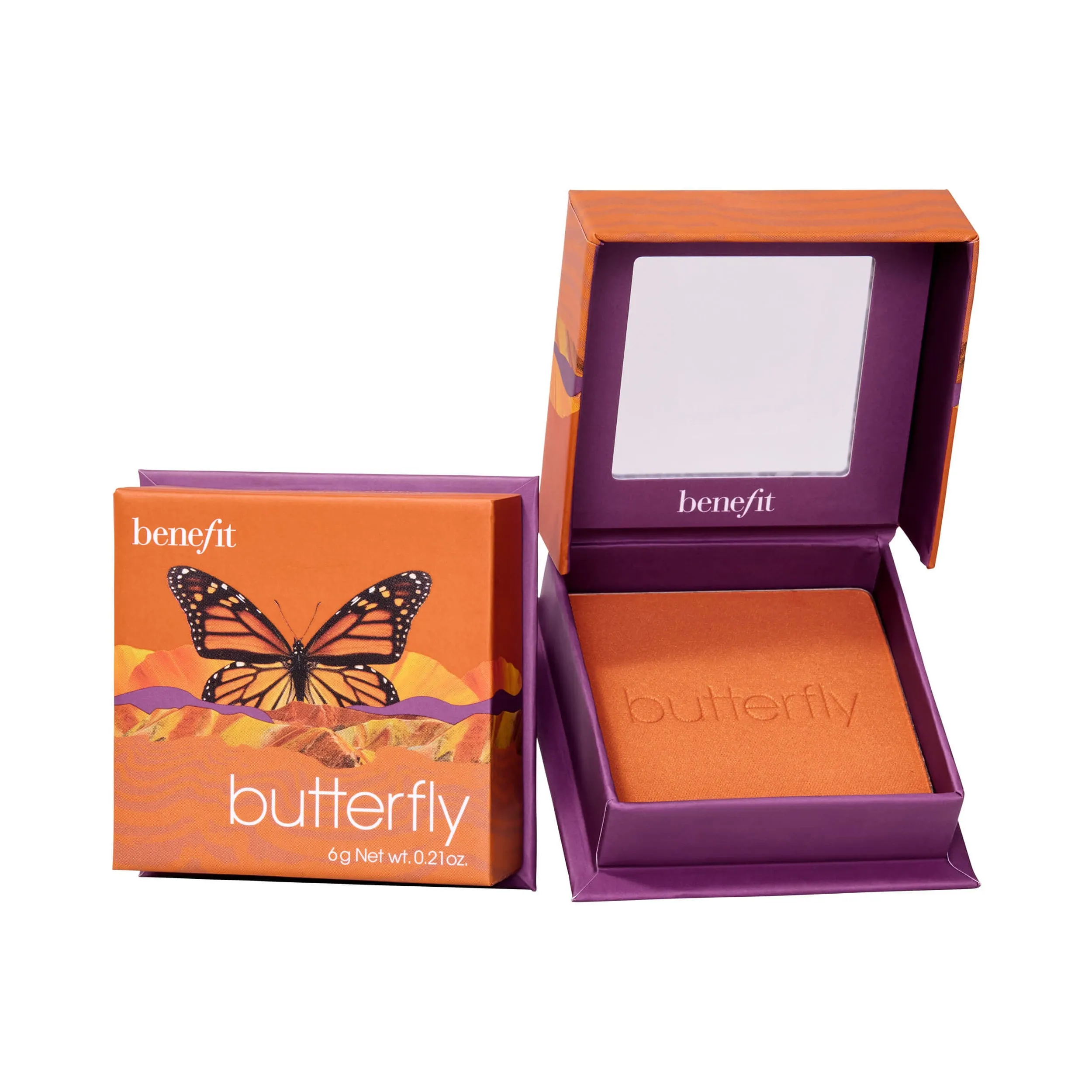 Butterfly Golden Orange Blush