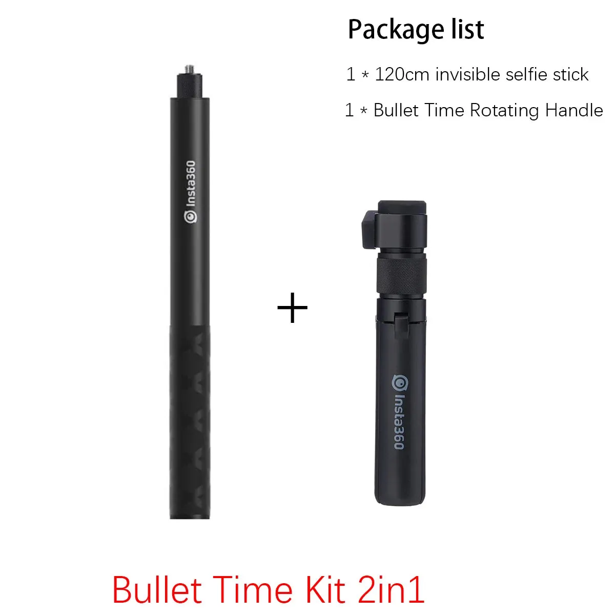 Carbon Fiber Selfie Stick -  Bullet Time Rotating Handle