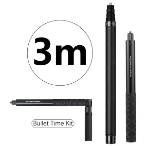 Carbon Fiber Selfie Stick -  Bullet Time Rotating Handle