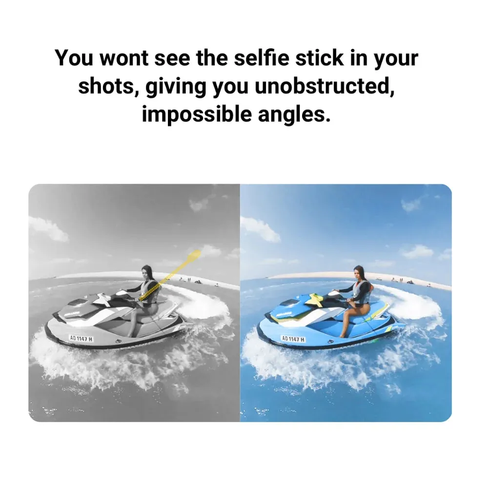 Carbon Fiber Selfie Stick -  Bullet Time Rotating Handle