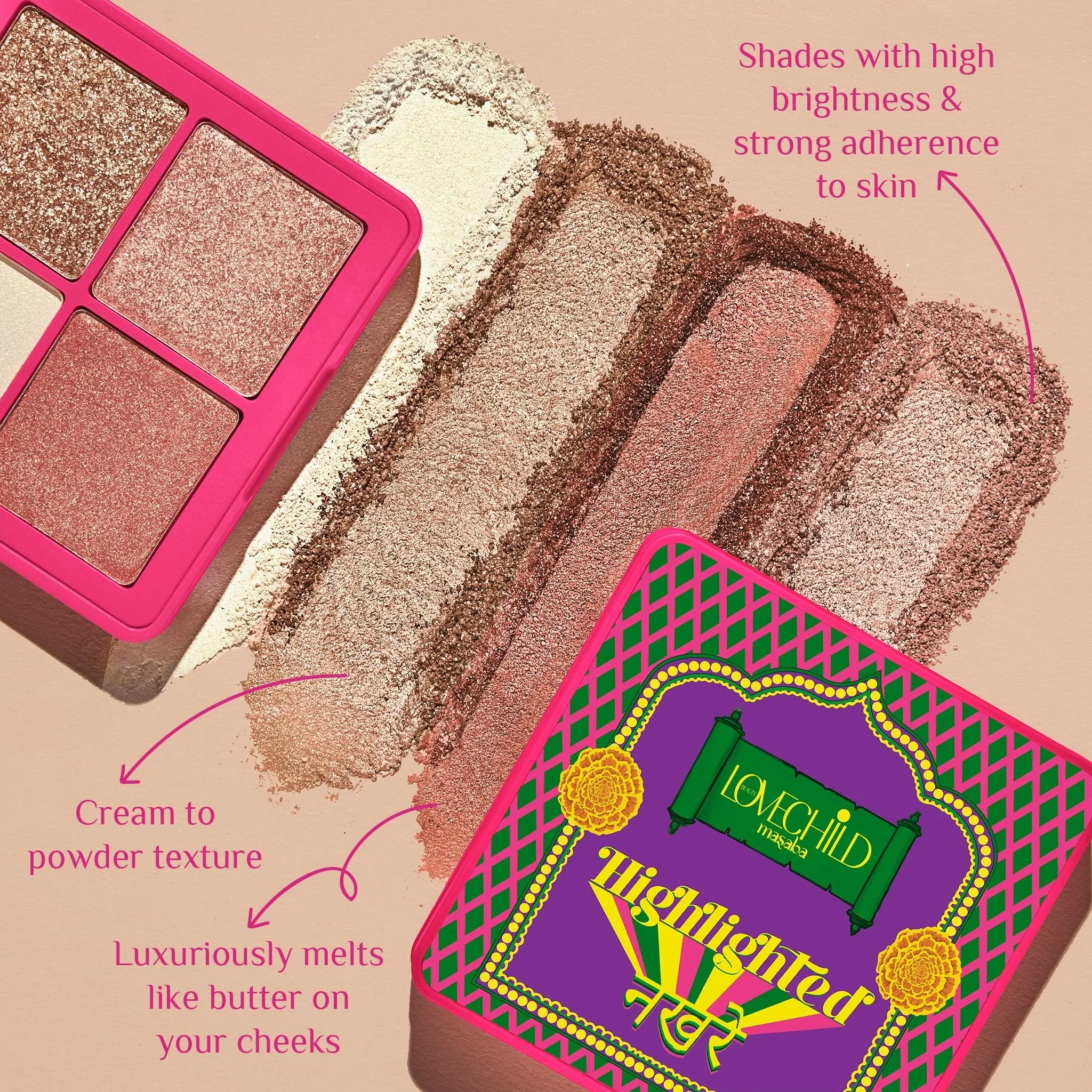 Chandni- Highlighted Nakhre  Shimmery Face Highlighter