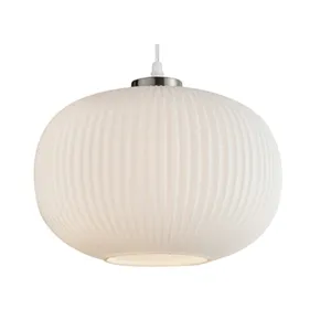 Chrissy Metal and Glass Pendant Light Opal