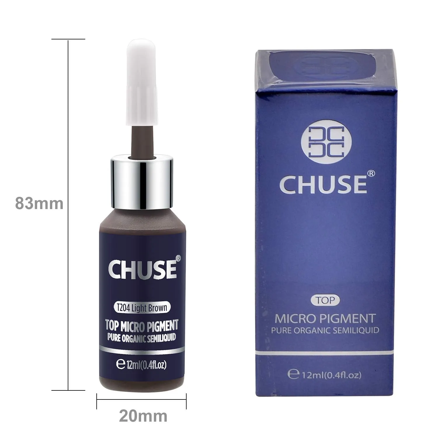 CHUSE PMU Eyebrow Pigments 0.4oz/12ml (T204 Light Brown)