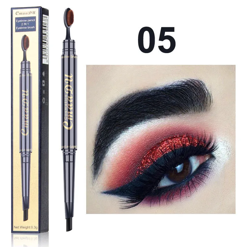 CmaaDu Eyebrow Pencil Pigment is a multi-functional waterproof, double-ended eyebrow