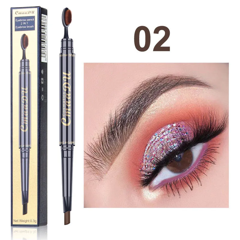CmaaDu Eyebrow Pencil Pigment is a multi-functional waterproof, double-ended eyebrow