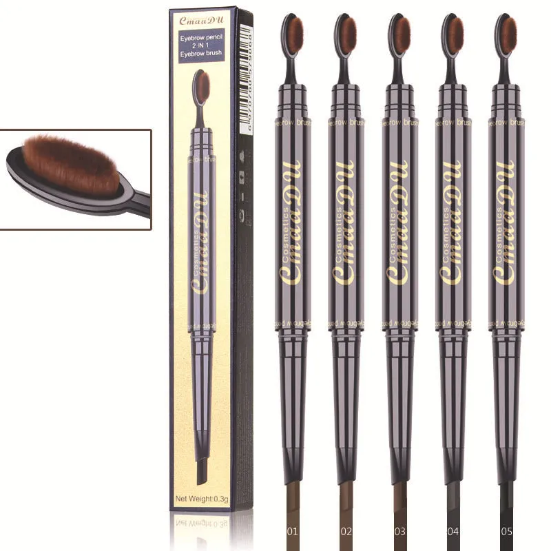 CmaaDu Eyebrow Pencil Pigment is a multi-functional waterproof, double-ended eyebrow