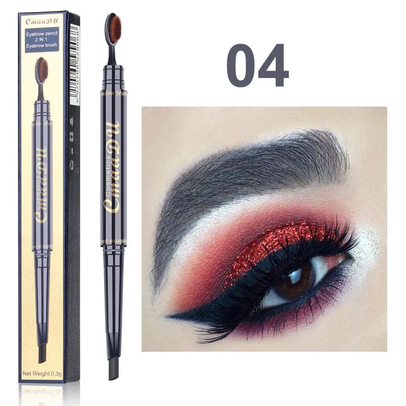 CmaaDu Eyebrow Pencil Pigment is a multi-functional waterproof, double-ended eyebrow