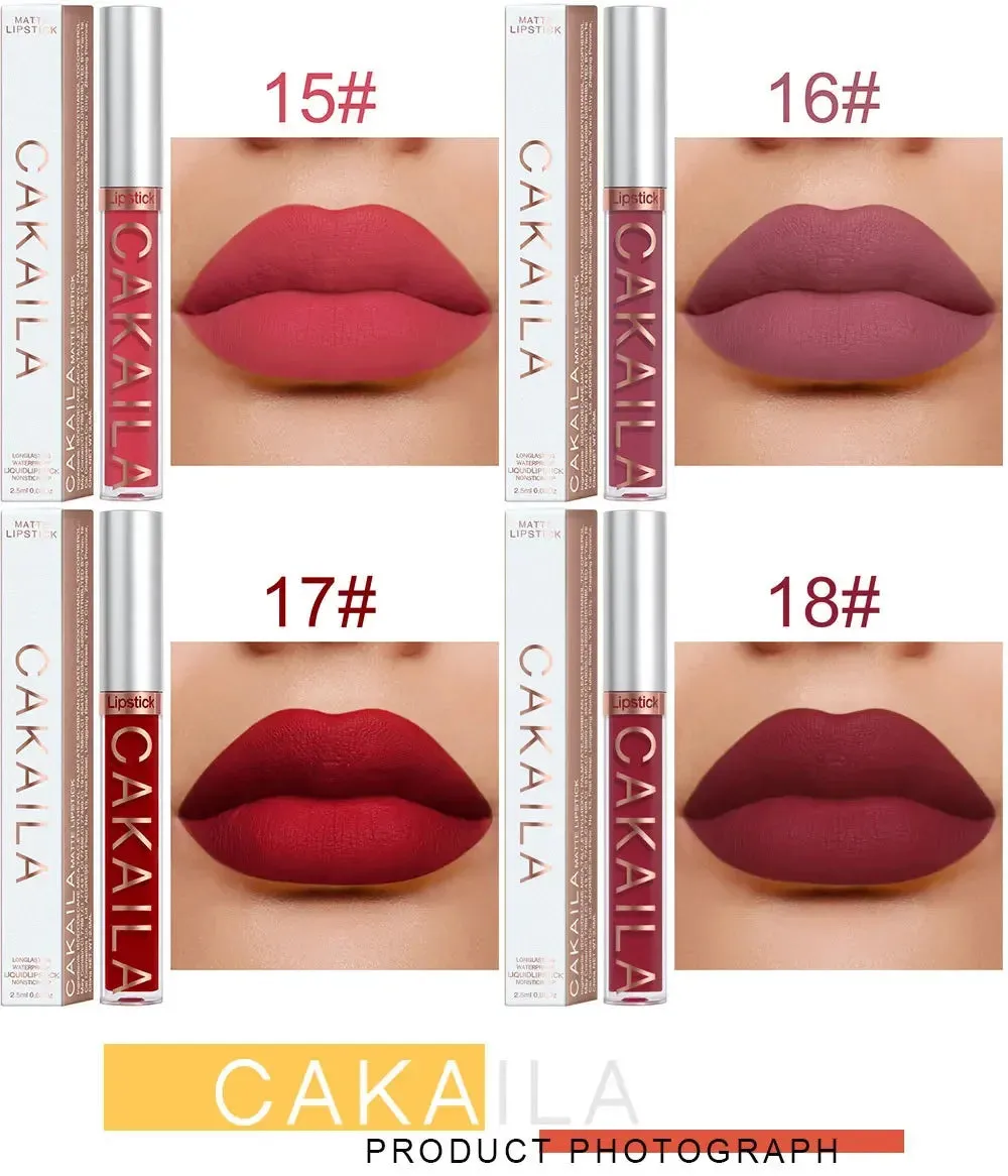 CNDK Velvet Matte Liquid Lip Tint – Long-Lasting, Waterproof & Hydrating Lip Color with Silky Smooth Texture – Light Red Lip Gloss for Bold, Flawless Lips