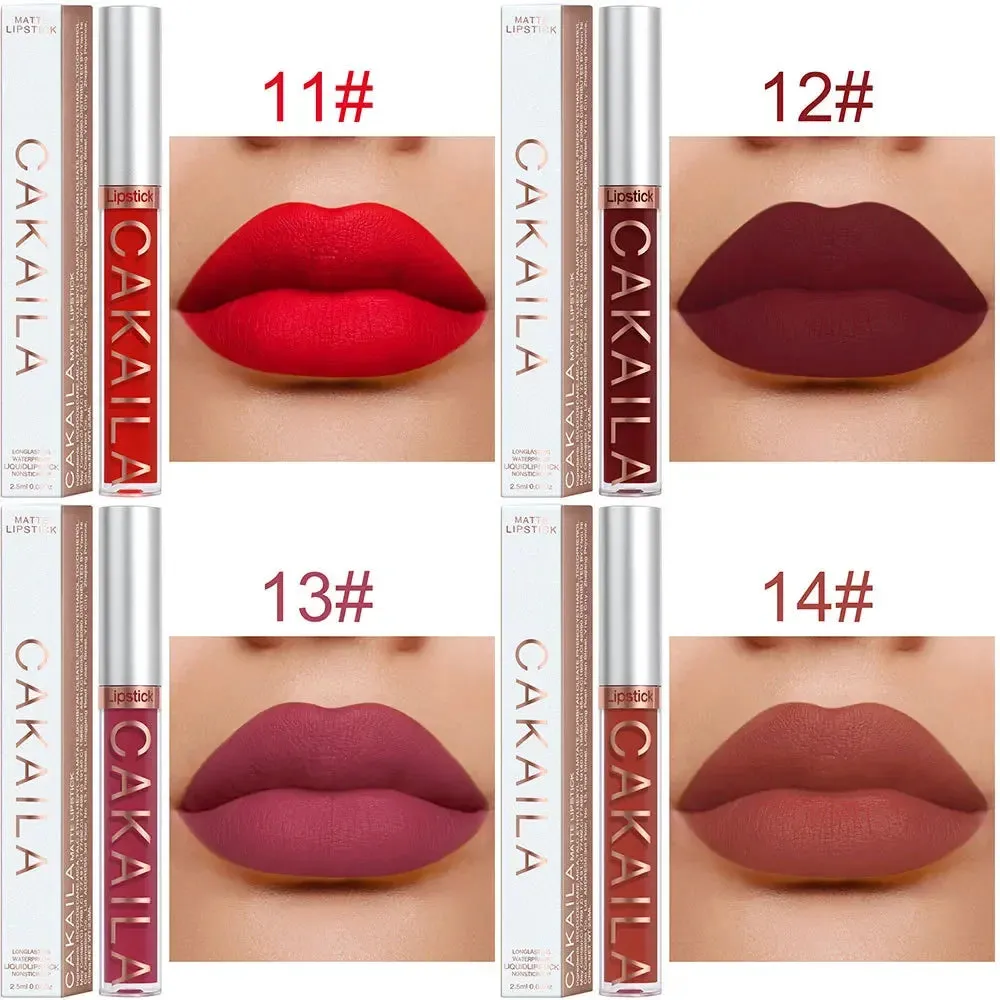CNDK Velvet Matte Liquid Lip Tint – Long-Lasting, Waterproof & Hydrating Lip Color with Silky Smooth Texture – Light Red Lip Gloss for Bold, Flawless Lips