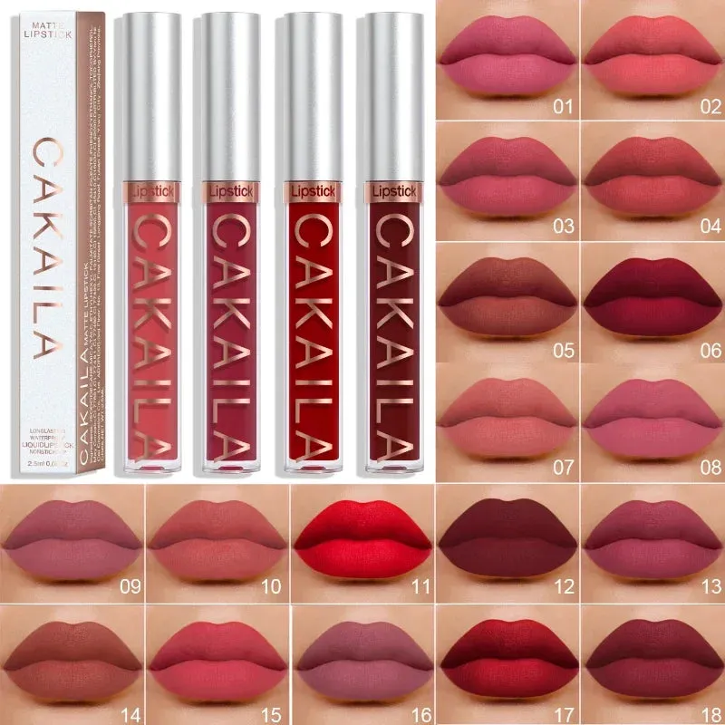 CNDK Velvet Matte Liquid Lip Tint – Long-Lasting, Waterproof & Hydrating Lip Color with Silky Smooth Texture – Light Red Lip Gloss for Bold, Flawless Lips