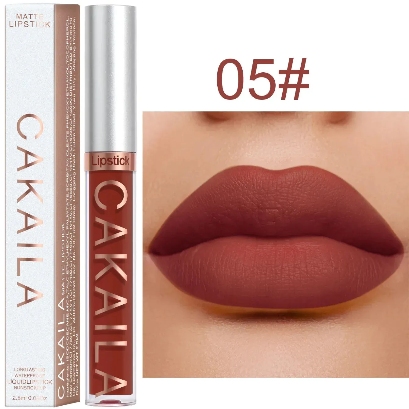 CNDK Velvet Matte Liquid Lip Tint – Long-Lasting, Waterproof & Hydrating Lip Color with Silky Smooth Texture – Light Red Lip Gloss for Bold, Flawless Lips