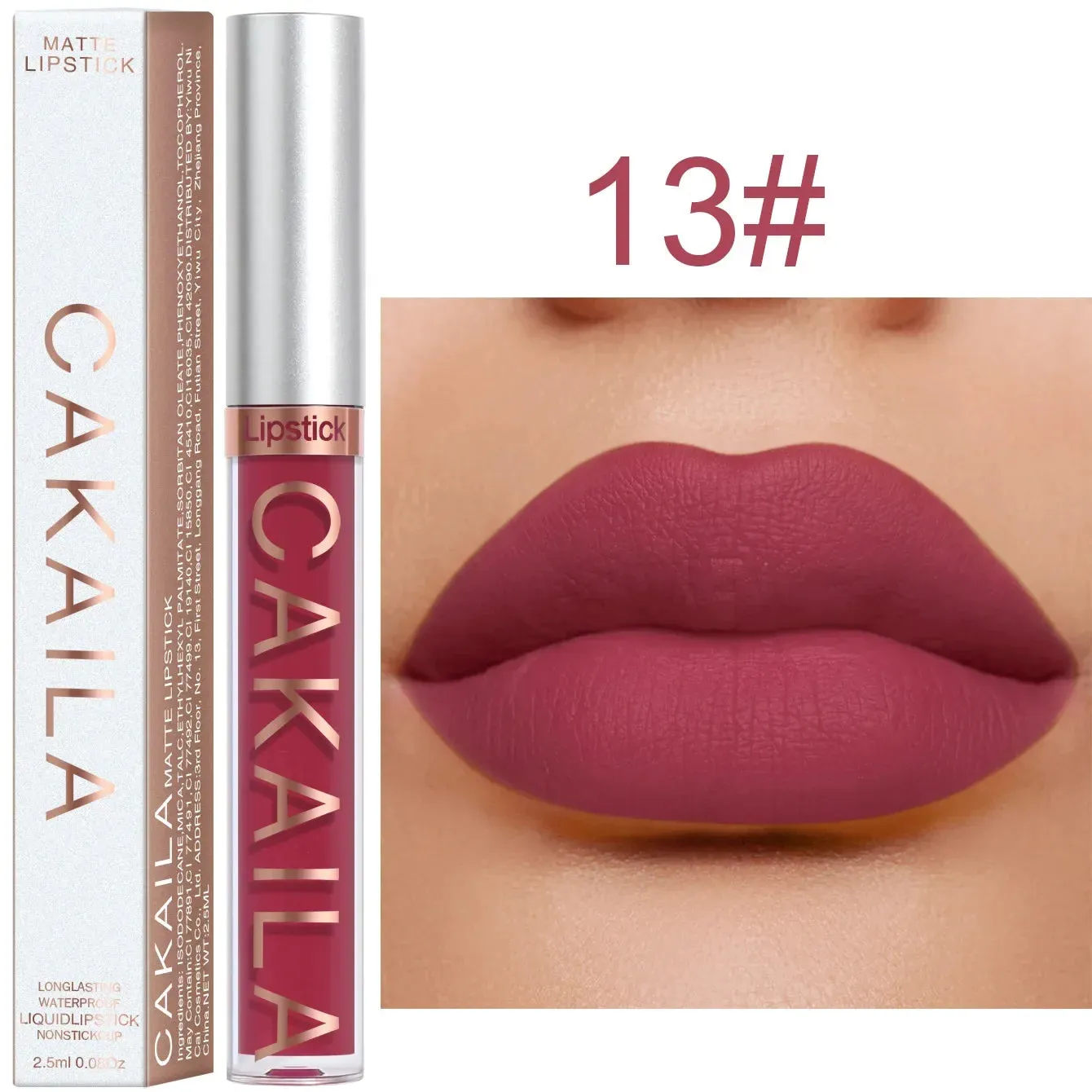 CNDK Velvet Matte Liquid Lip Tint – Long-Lasting, Waterproof & Hydrating Lip Color with Silky Smooth Texture – Light Red Lip Gloss for Bold, Flawless Lips