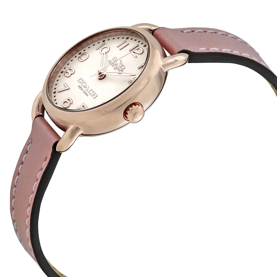 Coach Delancey Cream Dial Blush Leather Ladies Watch 14502750