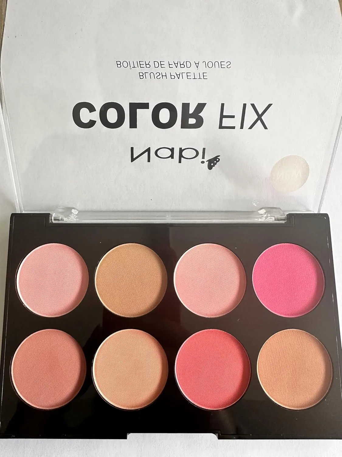 Color Fix Pressed Powder Blush Palette - 8 Blendable Matte Shades For A Long Lasting, Professional Finish