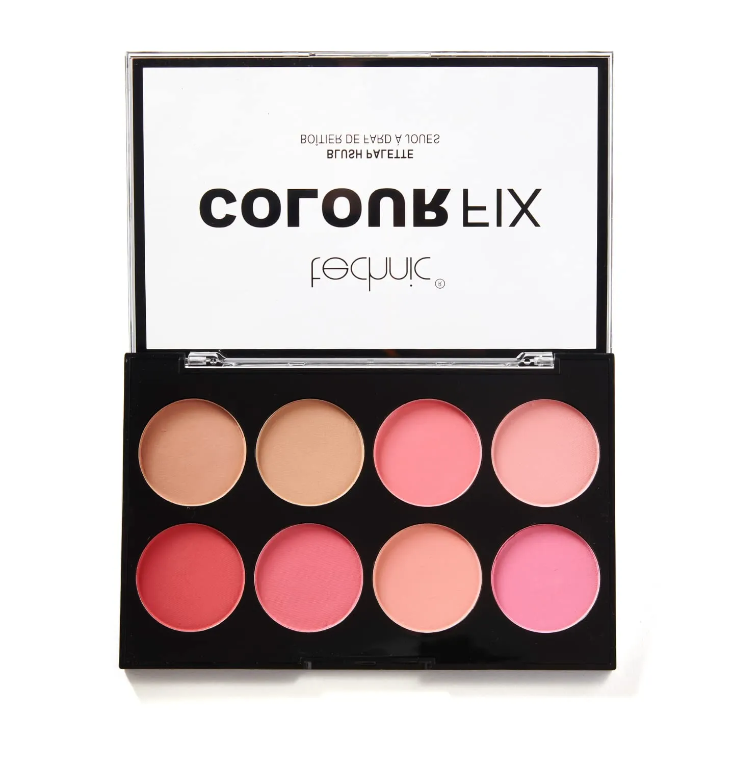 Colour Fix Pressed Powder Blush Palette - 8 Blendable Matte Shades For A Long Lasting, Professional Finish