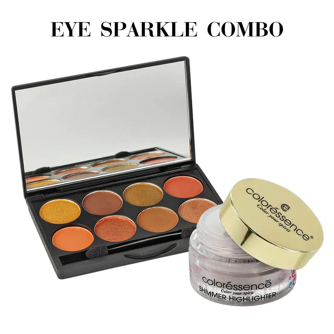 Combo of Glided Gala Eyeshadow Palette   Shimmer Highlighter