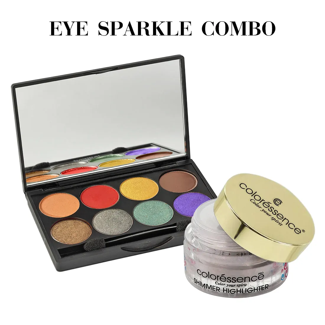 Combo of Glided Gala Eyeshadow Palette   Shimmer Highlighter