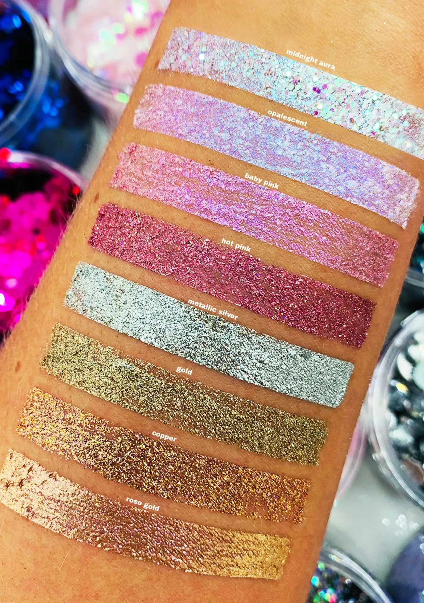 Copper Glitter Lids Liquid Eyeshadow