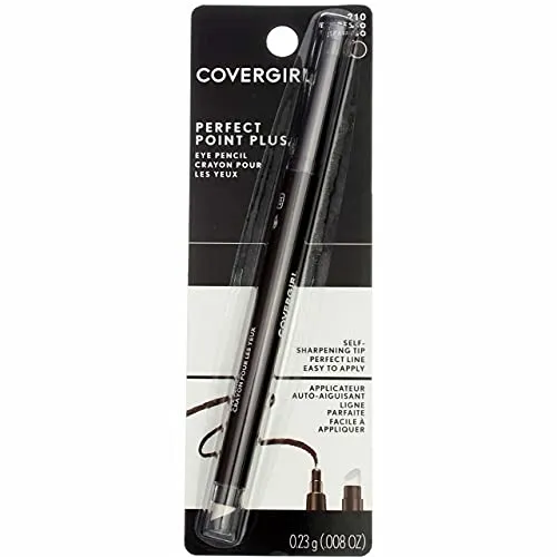 CoverGirl Perfect Point Plus Self Sharpening Eye Pencil, Espresso [210], 0.008 ounces (Pack of 3)