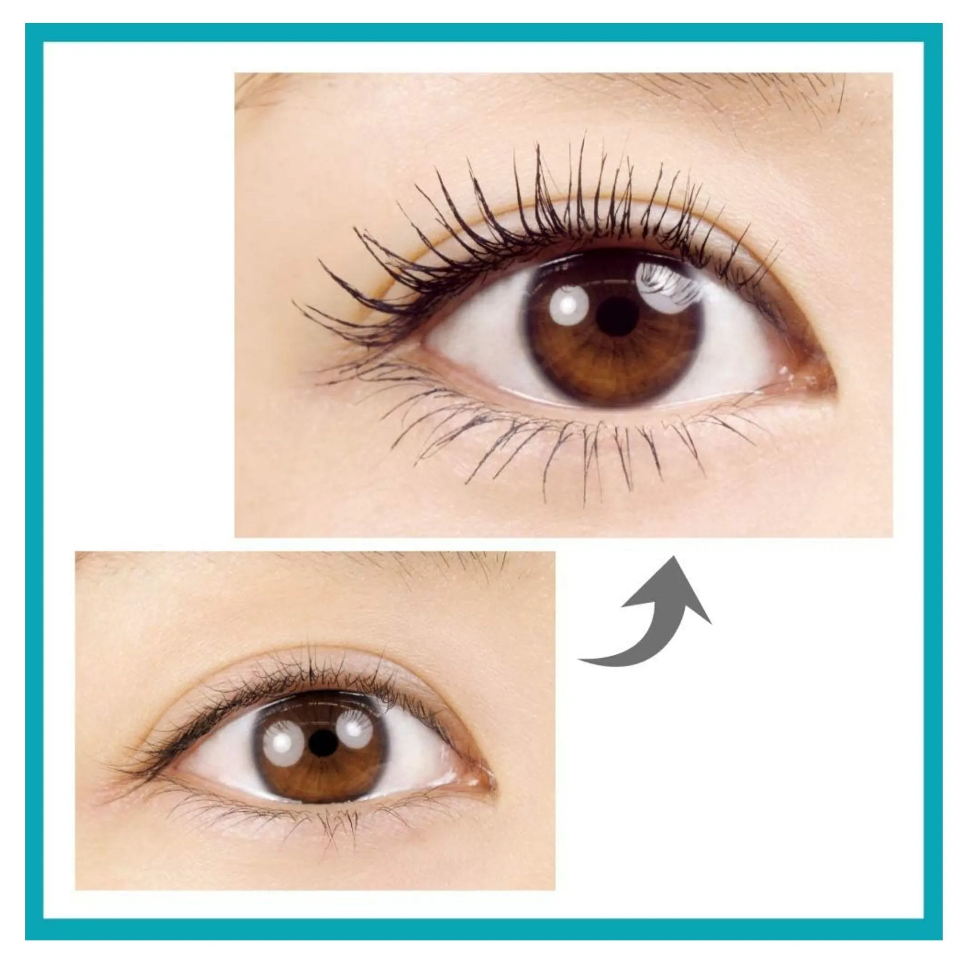 D-UP Curl Keeper Mascara Black with Curved Brush, Long-Lasting, Waterproof & Smudge Resistant Eye Makeup, Japanese Washable Eyelash Mascara Extension