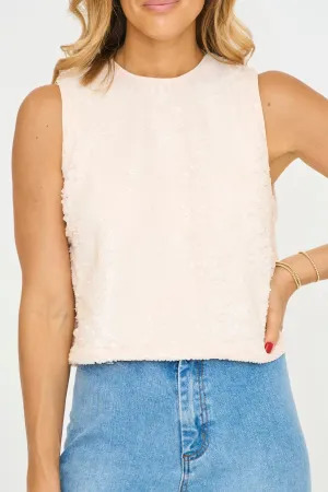 Dafne Sequin Top