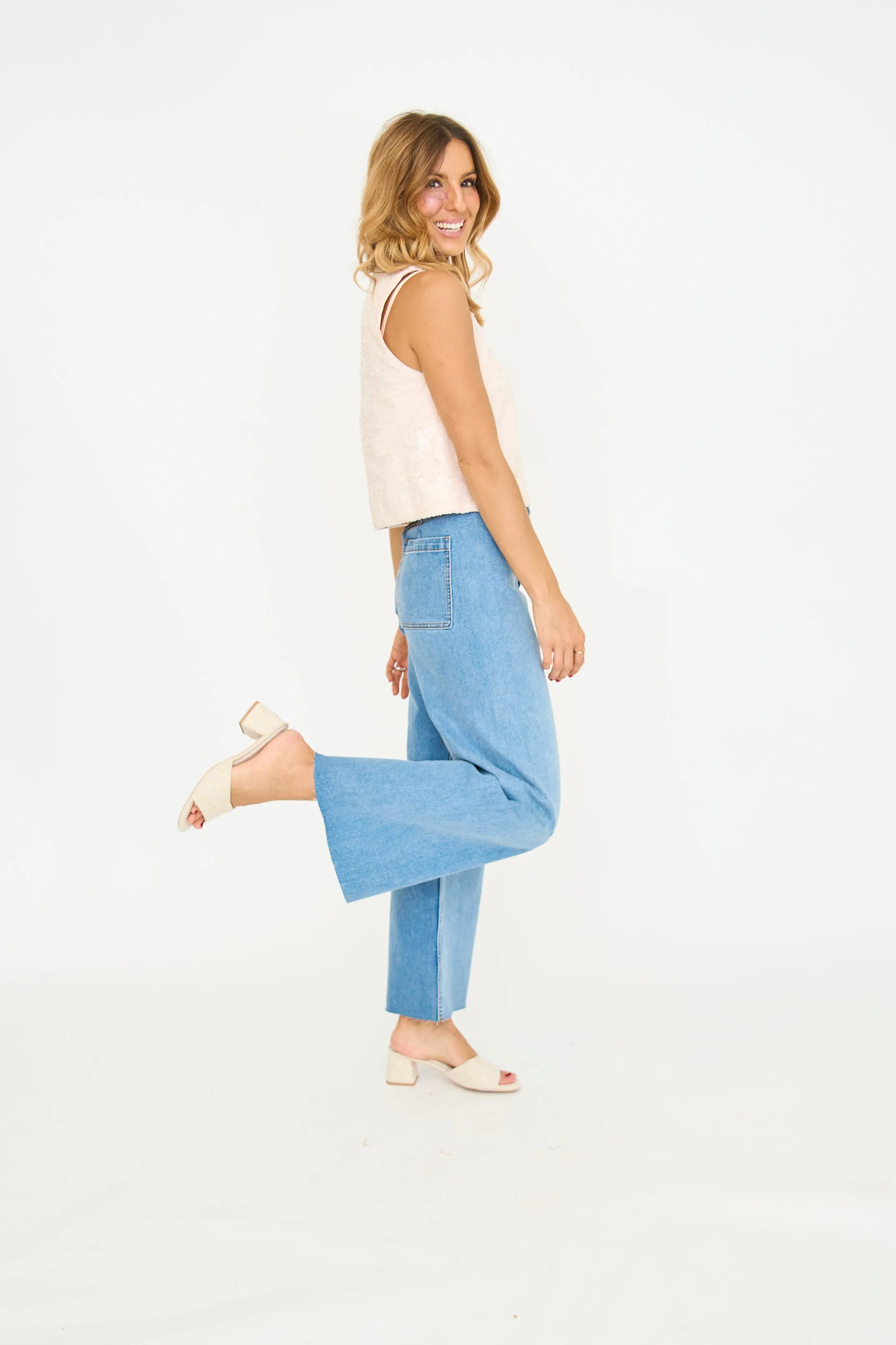 Dafne Sequin Top