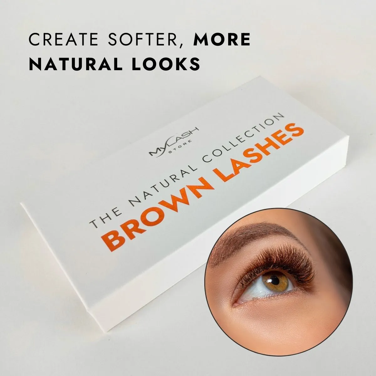 Dark Brown Lashes: The Natural Collection