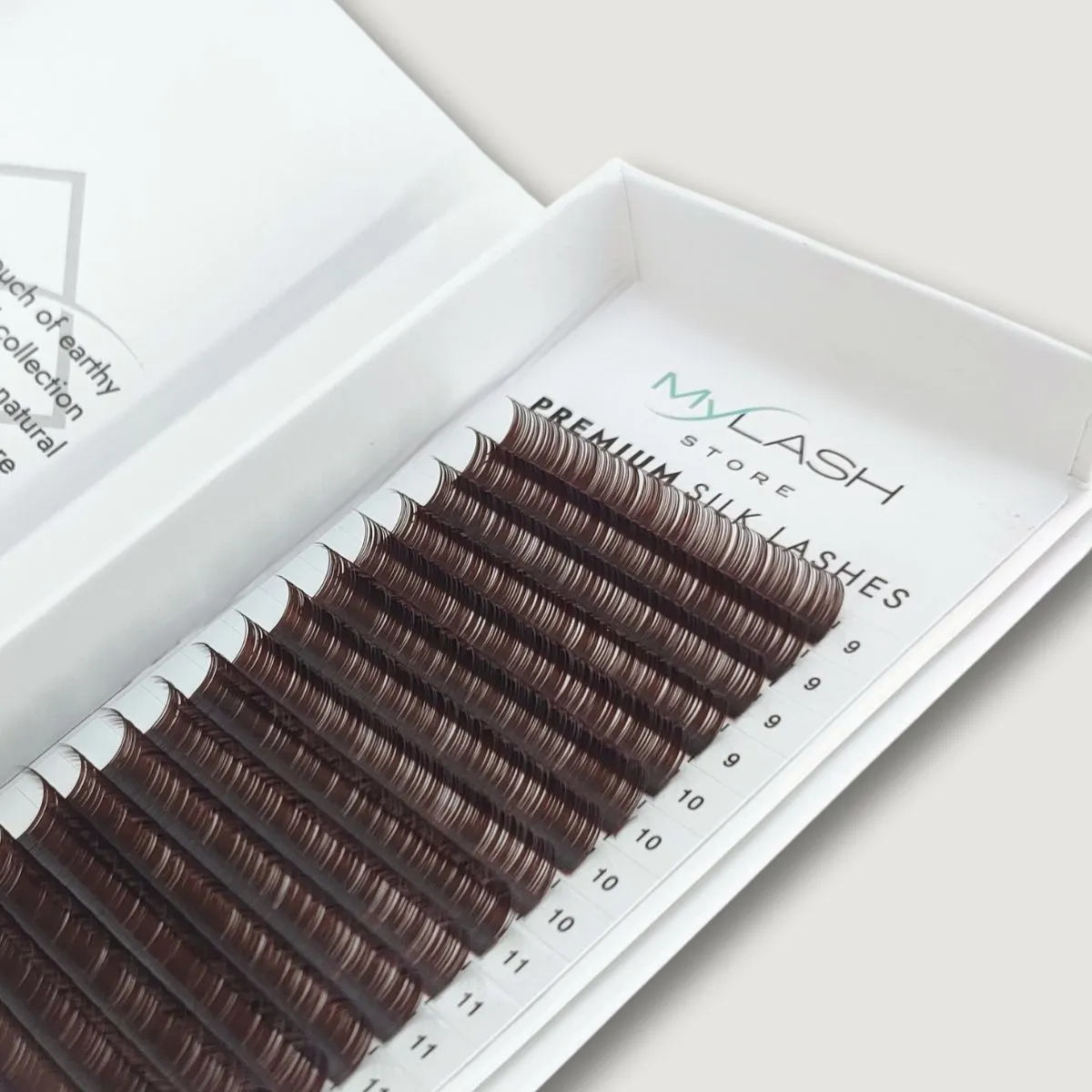 Dark Brown Lashes: The Natural Collection
