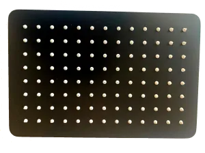 DAX REctangular Shower Head. Matte Black Finish (DAX-C2011-BL)