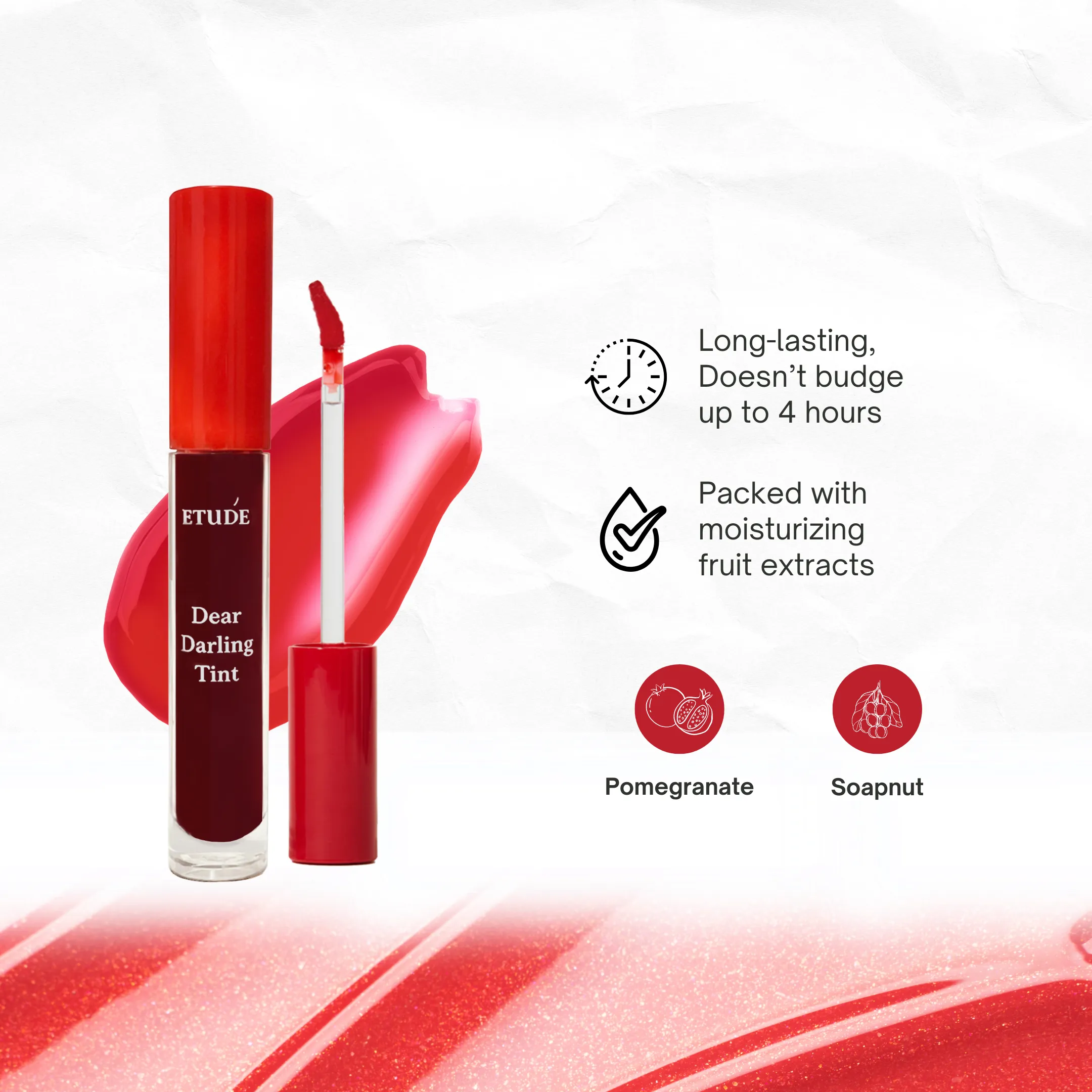 Dear Darling Water Gel Tint (#OR204 Cherry Red)