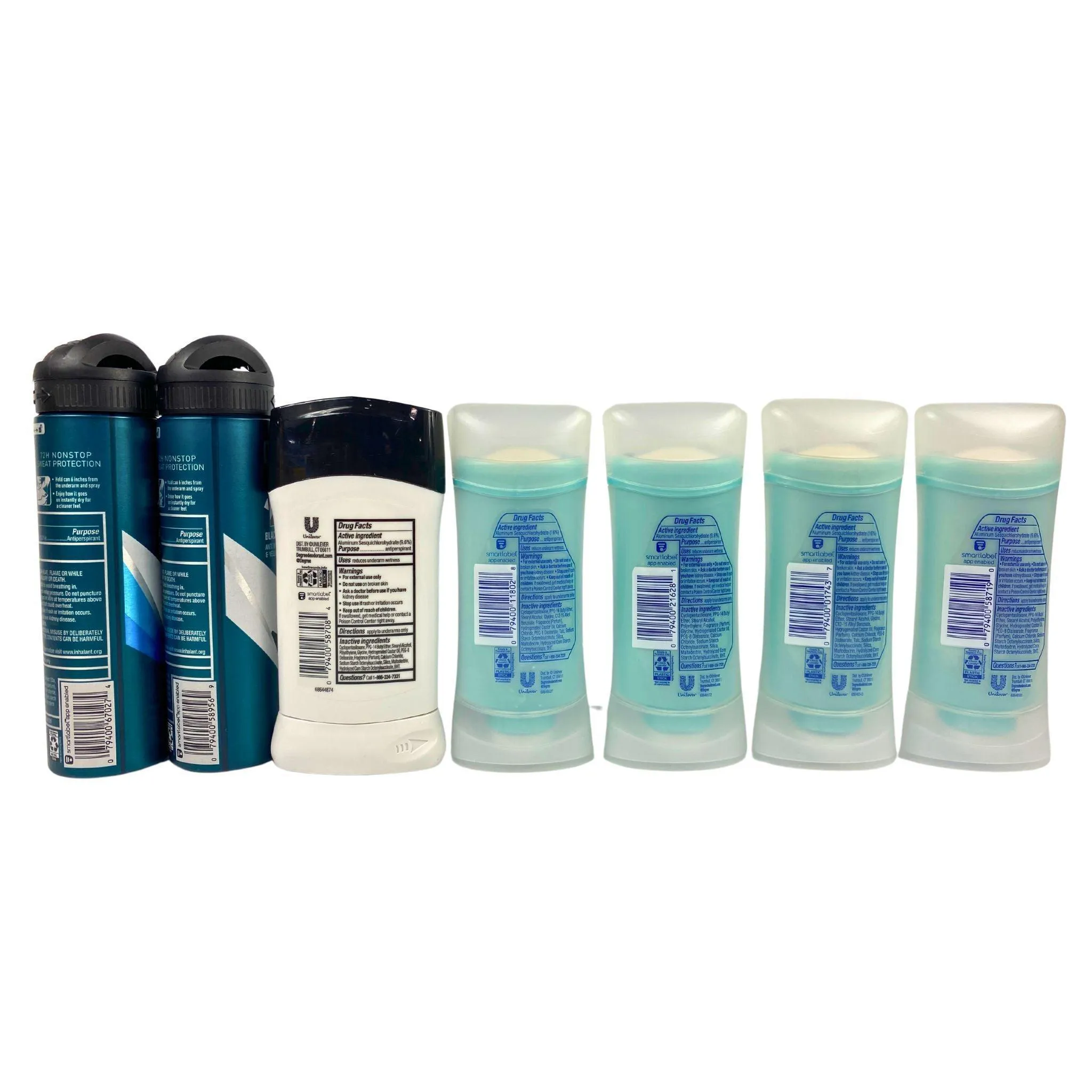 Degree Mixed Display Antiperspirant Dry Spray/Invisible Solid (52 Pcs Lot)