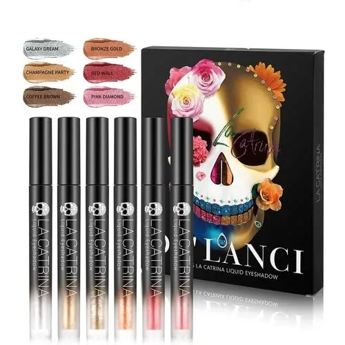 DE'LANCI 6 Color Liquid Glitter Eyeshadow Set