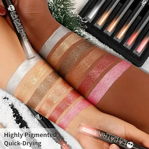 DE'LANCI 6 Color Liquid Glitter Eyeshadow Set