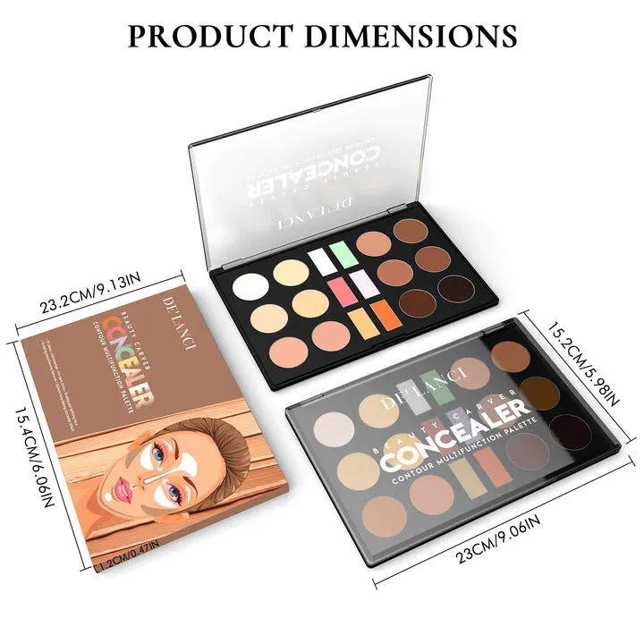 De'lanci Beauty Carver Concealer Contour Multifunction Palette