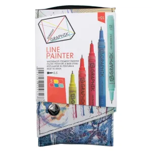 Derwent Graphic Line Painter Coloured Pen Set