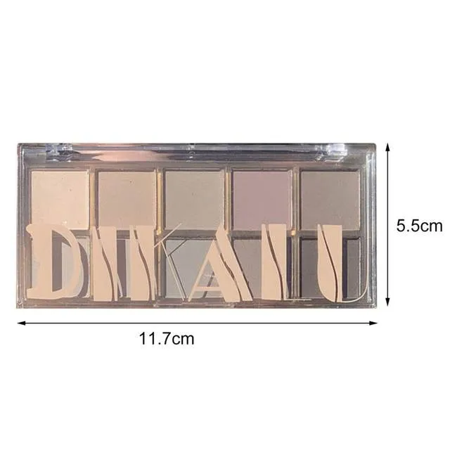 DIKALU Makeup Eyeshadow Palette Long lasting Vibrant Color Mineral Powder Super Glitter Pearly Matte Earth Color Eyeshadow
