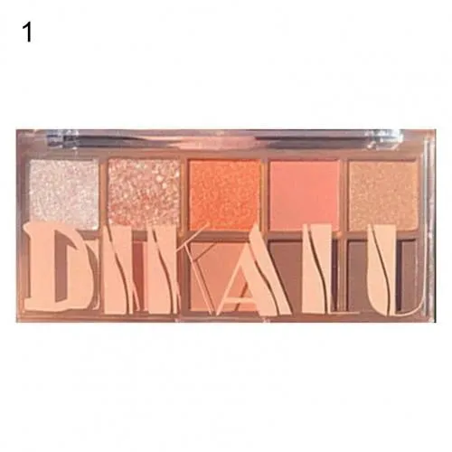 DIKALU Makeup Eyeshadow Palette Long lasting Vibrant Color Mineral Powder Super Glitter Pearly Matte Earth Color Eyeshadow